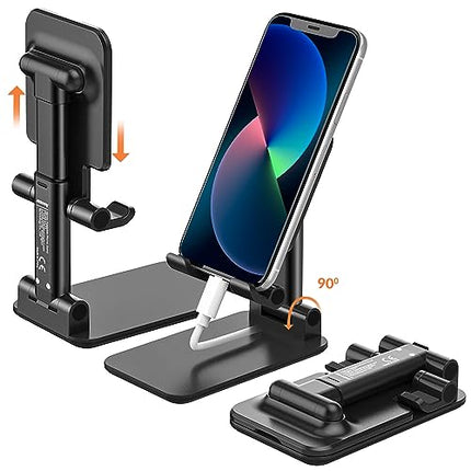 FoldAway Desktop Phone Stand - Convenient and Portable Phone Holder"