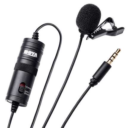 Boya ByM1 Omnidirectional Lavalier Condenser Microphone - Professional Audio Recording Solution