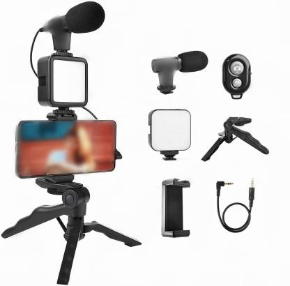 Video Making Kit AY-49 Vlogging Camera with Mic and Tripod Kit