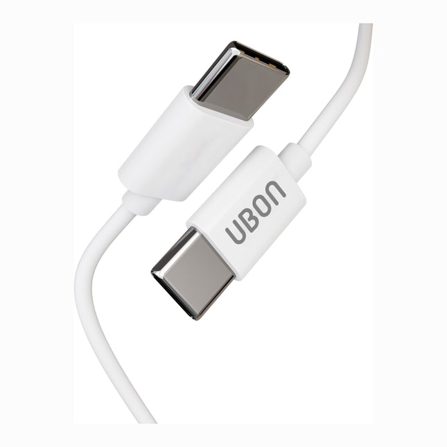 Ubon WR-330 C TO C Cable 1m, 65W Super VOOC, Tangle-Free - High-Speed Charging and Data Transfer