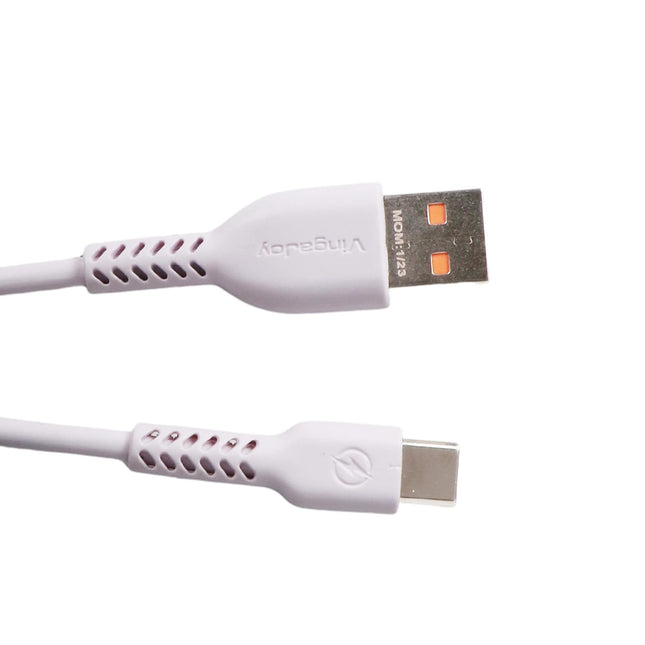 VINGAJOY VR-124 TWIS Type C Cable - Fast Charging, Tangle-Free Design