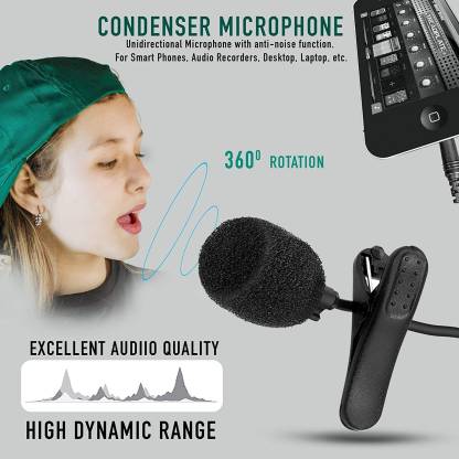 UBON Rockstar CM-21 Condenser Collar Microphone - Professional Audio Recording Companion