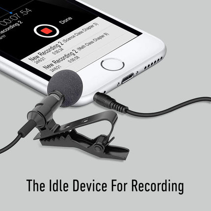 UBON Metal Star CM-20 Condenser Collar Microphone - High-Quality Audio Recording Solution