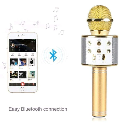 WS-858 Wireless Handheld Portable Bluetooth Condenser Microphone/Speaker