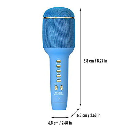 WS-900 Wireless Karaoke Singing Mic with Inbuilt Bluetooth Speaker - Multicolour Microphone