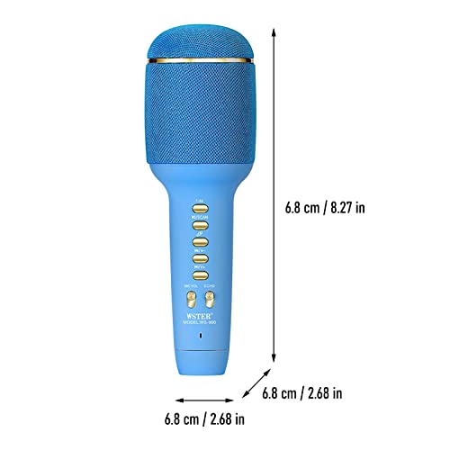WS-900 Wireless Karaoke Singing Mic with Inbuilt Bluetooth Speaker - Multicolour Microphone