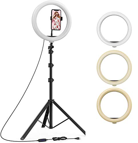 10 Inches Big LED Ring Light for Camera & Smartphone - Perfect for YouTube & Video Shoots