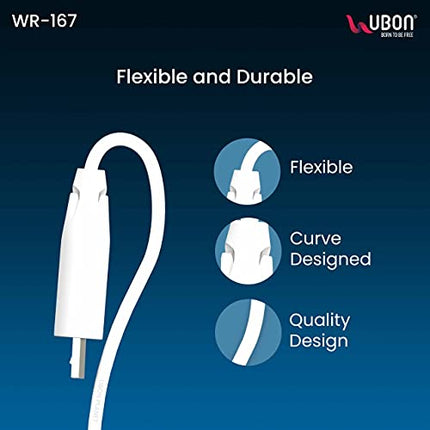 UBON WR-167 V8 Micro USB Data Cable - 1 Meter Length