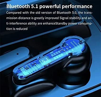 M19 Wireless Earbuds TWS 5.1 - Dual LED Digital Display, Touch Control