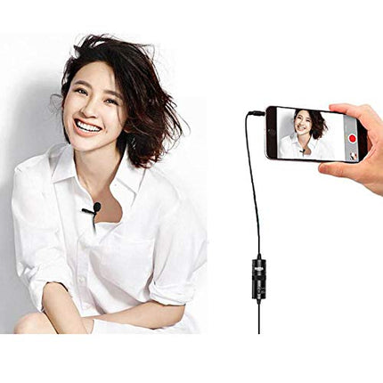 Boya ByM1 Omnidirectional Lavalier Condenser Microphone - Professional Audio Recording Solution