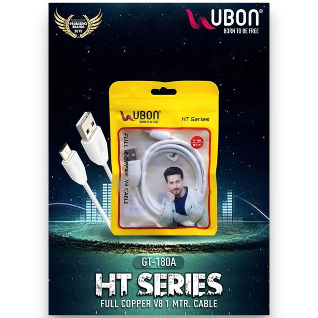 UBON GT-180 V8 CABLE - Fast Charging and Data Transfer Cable for Android Devices