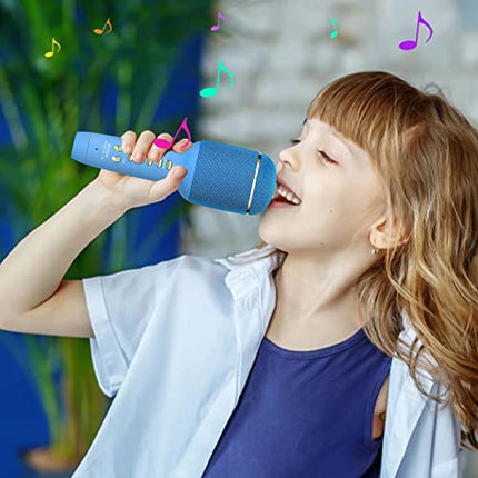 WS-900 Wireless Karaoke Singing Mic with Inbuilt Bluetooth Speaker - Multicolour Microphone