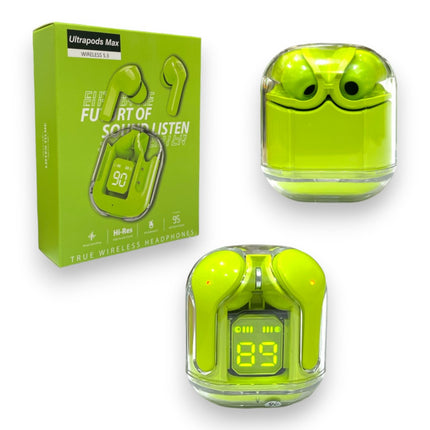 Ultrapods MAX TWS Earbud - Bluetooth Earbuds with Display and Transparent Design