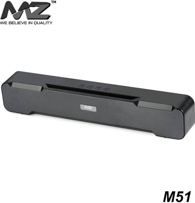 MZ M51 Portable Home TV SOUNDBAR - Experience Dynamic Thunder Sound On-The-Go
