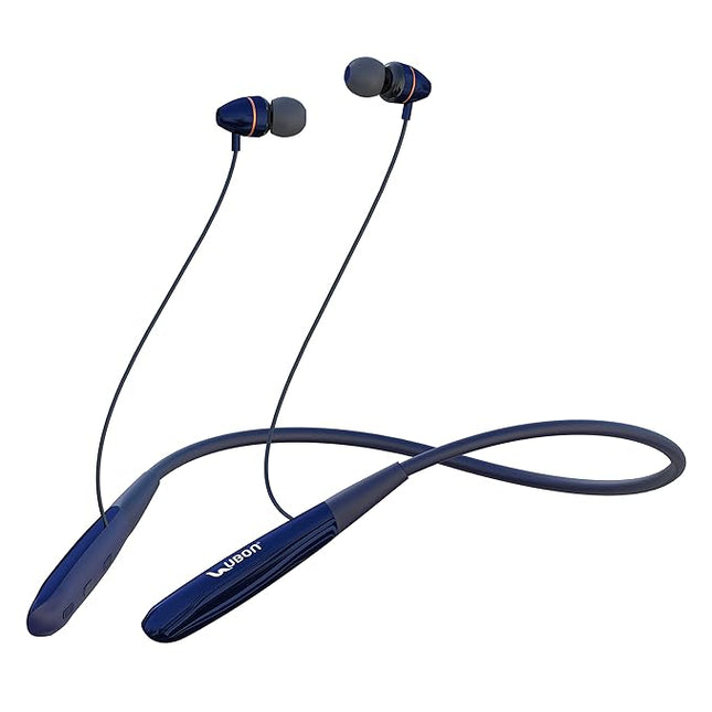 UBON CL-4050 Sound Range, in-Ear Wireless Earphones with Fast Charging, Up to 45 Hours Playtime, Inbuilt Mic, 10mm Driver, v5.3 Bluetooth Headset (Navy Blue)