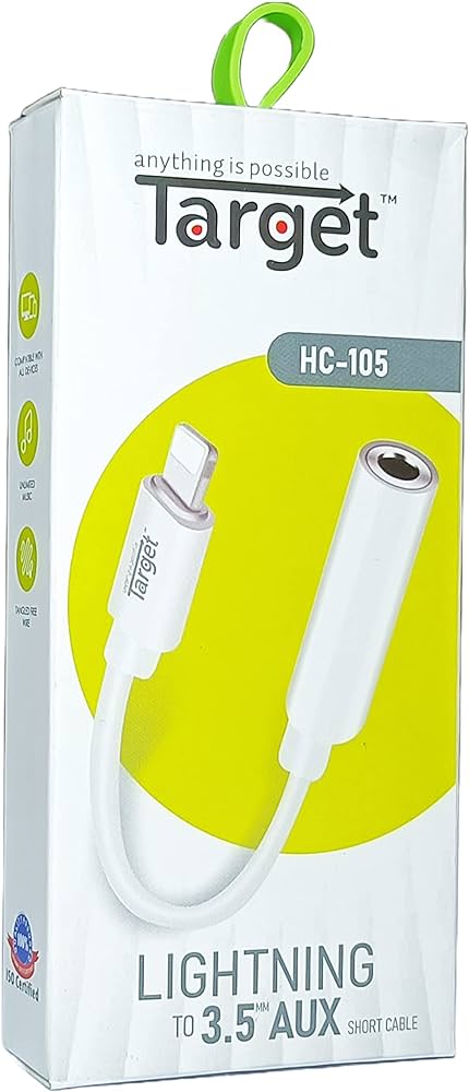 HC-105 Lighting to 3.5mm AUX Adapter - Seamless Audio Connectivity