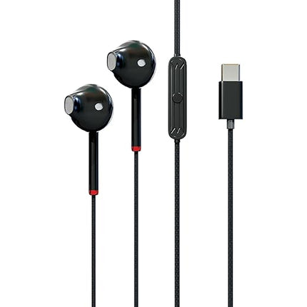 UBON TC-286 in-Ear Wired USB Universal Type C Interface Earphones with 1.2 Metre Cable, 10mm Drivers