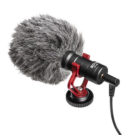 Boya by-MM1 Super-Cardioid Shotgun Microphone - Professional Audio Solution for Live Streaming and Recording