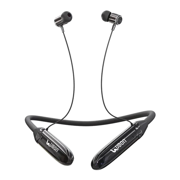 UBON CL-66 Workout Wireless In-Ear Bluetooth Neckbandwith ENC & EQ Modes, Up to 50 Hours Playtime, Type-C Charging, BT v5.0 Heavy Base Battery 310mAh Version v5.0