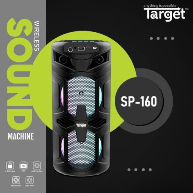Target Wireless Speaker SP-160 - Portable Bluetooth Speaker for Superior Sound Experience