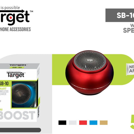 Target SB10 Portable Wireless Bluetooth Speaker - Compact and Powerful Sound Companion