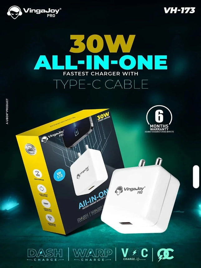 Vingajoy VH-173 All In One 30W Fast Charger