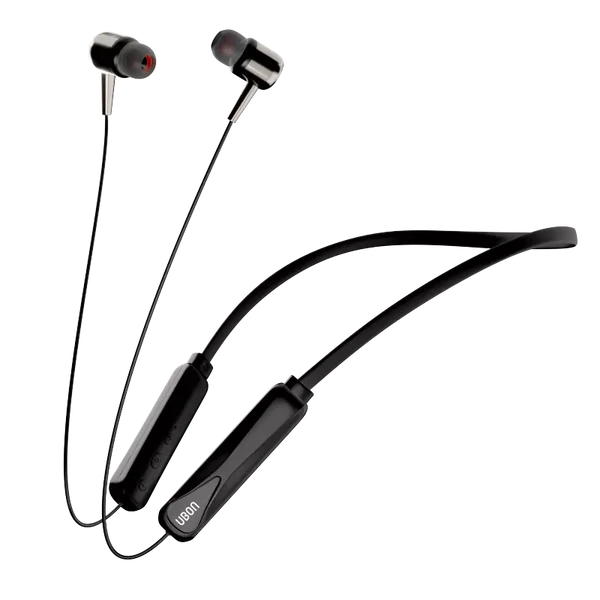 UBON CL-630 Thunder Series Bluetooth In-Ear Neckband with Up to 30 Hours Playtime, Magnetic Earbuds, v5.3 Bluetooth Headset for Hi-Fi Music and Super Bass (Black)