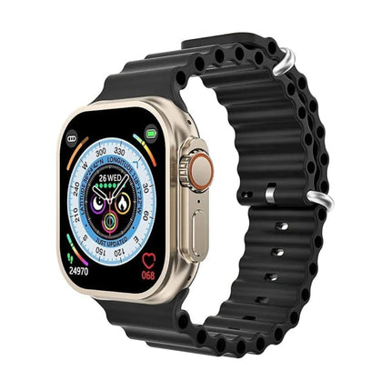 T10 Ultra 2.09 Infinite Display | Series 8 Smart Watch | Bluetooth Calling Smartwatch  (Black Strap, Free Size)