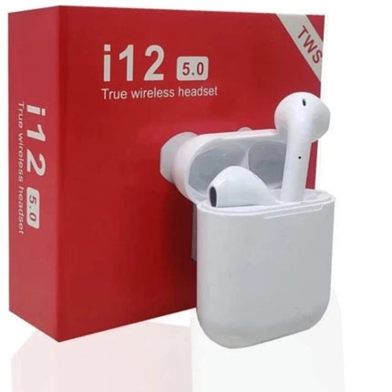 i12 TWS Wireless Bluetooth Headset - Version 5.0, True Wireless Earbuds with Mic