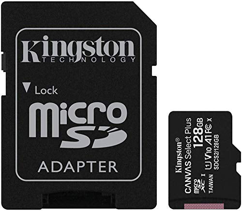 Kingston Canvas Select 128GB MicroSD XC Class 10 Memory Card - High-Speed, Reliable Storage Solution