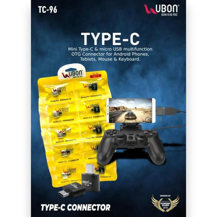 UBON TC-96 Type C OTG Adapter - Seamless Connectivity On-the-Go"