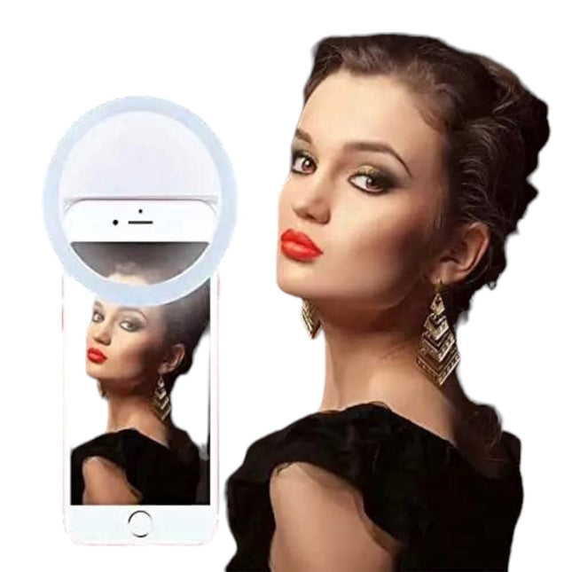 Portable LED Selfie Ring Light for All Smartphones and Tablets - Enhancing Your Selfie Game